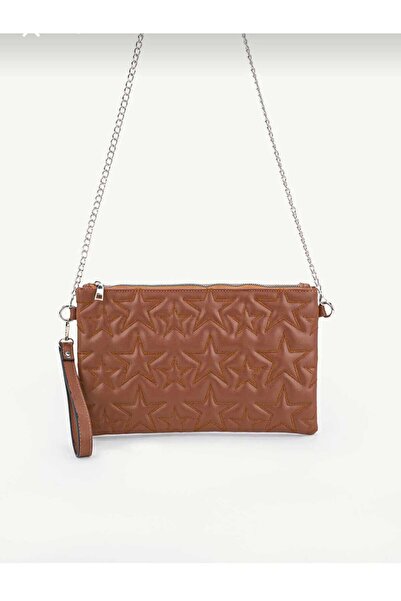 ÖZÜM ÇANTA Women's Star Embroidered Chain Strap Portfolio Bag