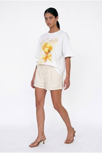 RUZ STUDIOS T-Shirt with Cone Print and Embroidery Details