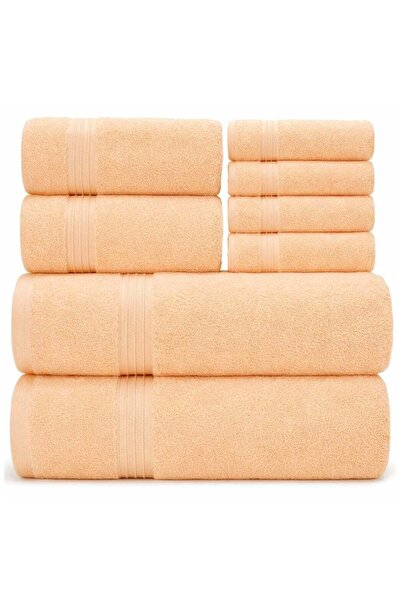 Bliss Casa - 8 Pieces Towel Set - 2 Bath Towels, 2 Hand Towels, and 4 Washclo...