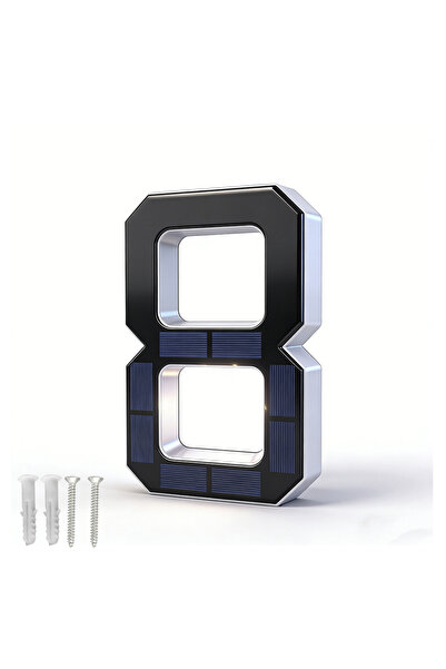 Choice7 8 12CM Solar House Number Lights House Sign Light Sensor Led Sign Sol...