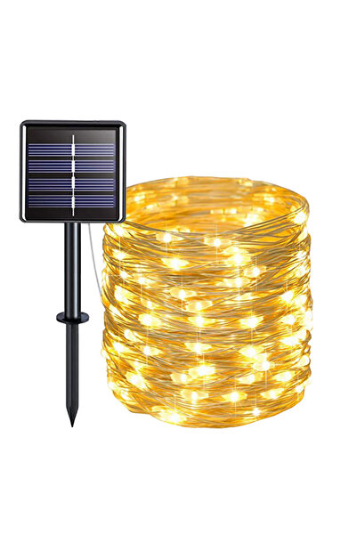 Choice8 7m 50LEDs Warm Outdoor LED Solar Light Valentine's Day Festoon Garlan...