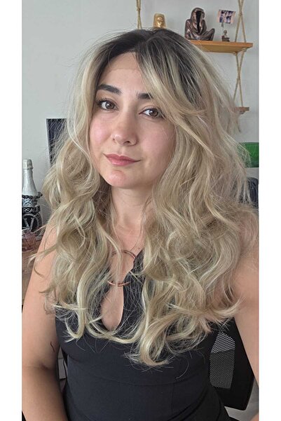 Perukçu Alev GERÇEK SAÇ DOKUSUNDA SENTETİK TÜL PERUK PERUKÇUALEV CHLOE613
