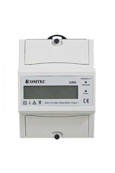 COMTEC Contor pe sina DIN, Digital Monofazic 4 Module 1x100a (02806) , MF0028...