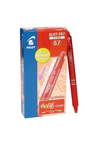 Pilot Silinebilir Tükenmez Kalem Frixion Clicker 0.7 Mm Bilye Uç Kırmızı Blrt...