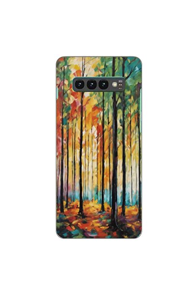 OEM Θήκη συμβατή με Samsung Galaxy S10 από σιλικόνη gel TPU με σχέδιο Πολύχρω...