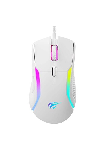 Havit Ποντίκι Gaming (MS1033) - Φωτισμός RGB, 800-8000DPI, 9 Κουμπιά - Λευκό