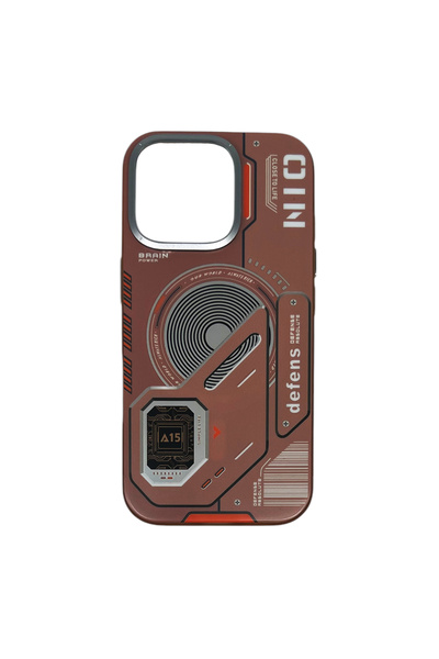 Apple iPhone 16 Pro Uyumlu NT-N043 Arka Koruma Kılıf (Kahverengi)