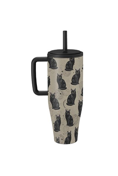 BURGA Cana Termos Salem 1.2 L cu capac anti scurgeri si pai reutilizabil, inox