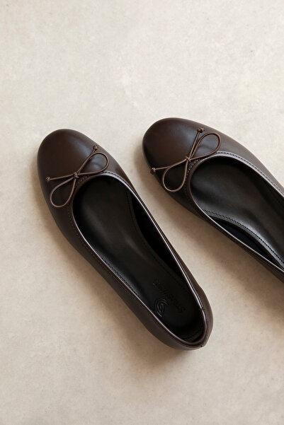 wolk shoes Lily ženske balerine od kože sa detaljima u obliku mašne