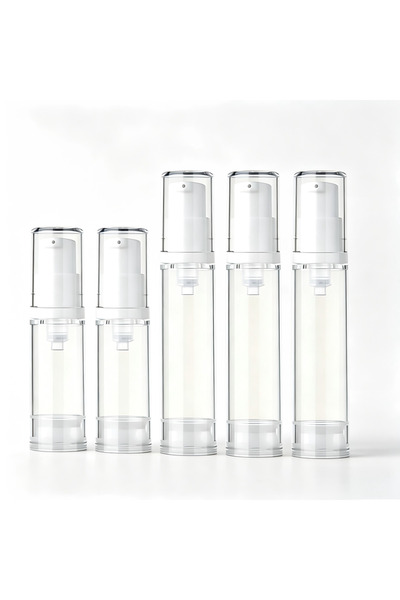 Choice1 Plastic 10ml Travel Size 5ml 10ml Clear Airless Cosmetic Cream Pump B...