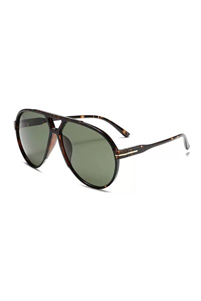 choice2 Leopard green Retro Oversized Pilot Sunglasses Women Fashion Luxury B...