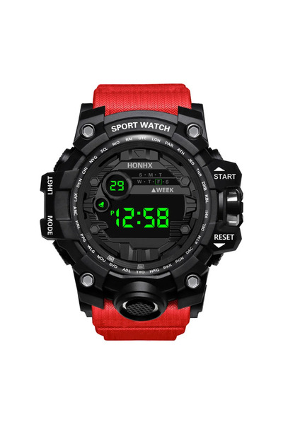 Choice4 Y12-Red YIKAZE Y12 Men's Sports Watch Waterproof Luminous Men Sport W...