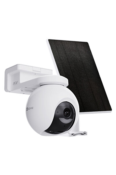 EZVIZ Cameră IP PT Wi-Fi6 + Panou Solar 5W, 8MP, Baterie 10.400 mAh, Audio, I...