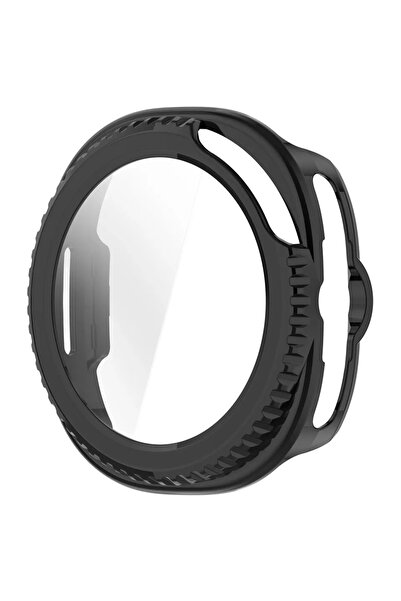 Choice3 Black Glass+Case for Watch 8 Classic Hard Bumper Tempered Glass Prote...