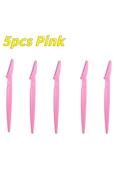 Choice3 5pcs pink 5/10Pcs Eyebrow Razor For Women, Multipurpose Exfoliating D...