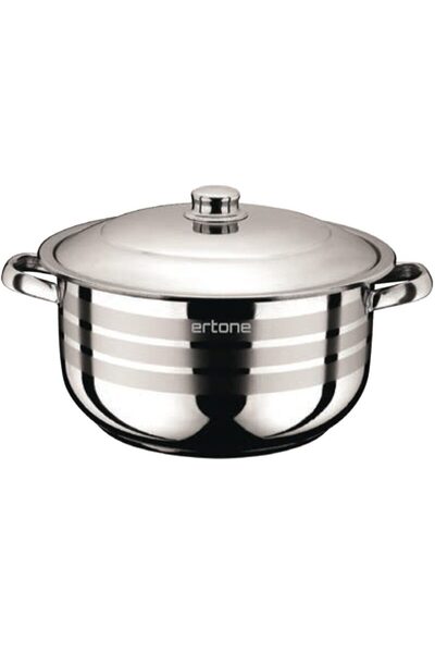 Cumpara-Istet Stainless steel pot with metal lid, 28 cm, 11L