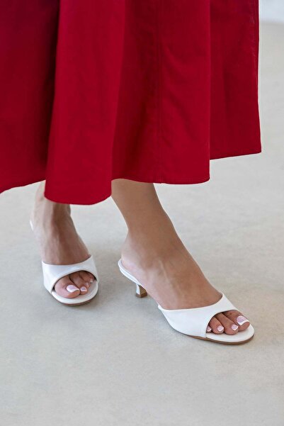 wolk shoes Denis Women's Heeled Wrinkled Leather Sandals