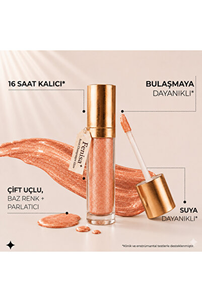 FENİSA Ruj - Unlimited Beauty - FL003 Rosé Champagne Glow- Uzun Süre Kalıcı P...