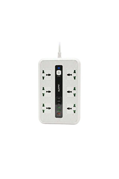 SUNPİN Sunbin T95 3000W6 Sockets+3Usb+Type-C Smart Power Strip