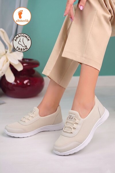 AlbiShoes Women's Mother Laceless Comfortable Sole Daily Walking Ballerina Sh...
