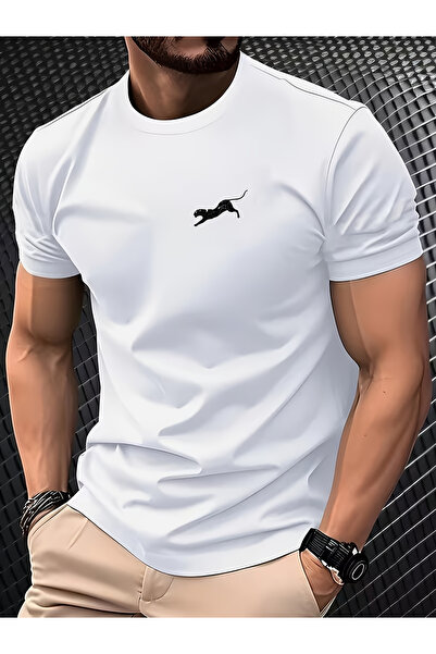 121 Men's Summer New Trendy Short-Sleeved Round Neck T-Shirt, Printing, Loose...