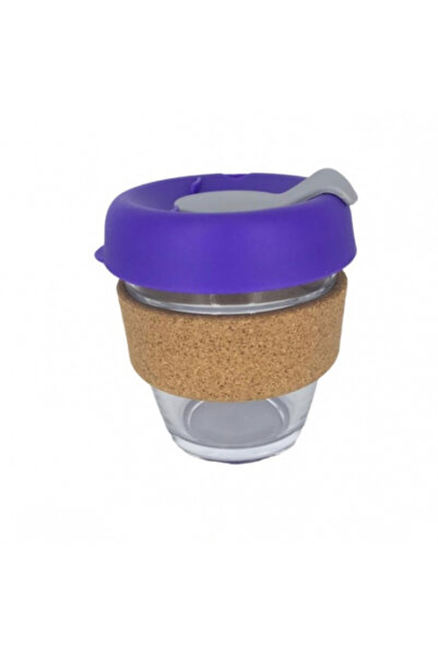 Black Eagle 8 oz Coffee Mug Purple Wood Grain