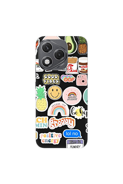 Other Honor 400 Lite Good vibes Black Colored Silicone TPU Θήκη