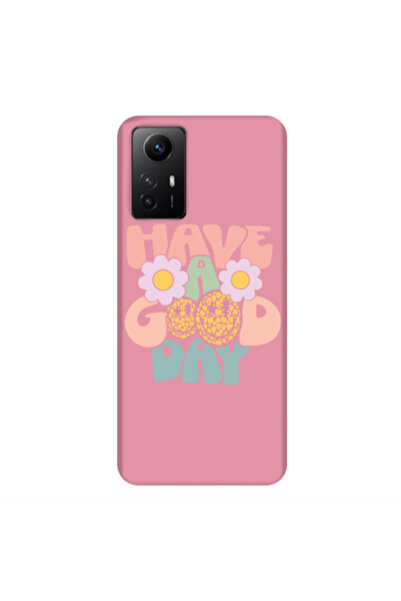 Other Xiaomi Redmi Note 12s Have A Good day Pink Colored Silicone TPU Θήκη