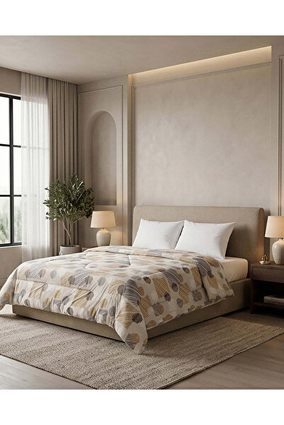 REDTAG لحاف مفرد مطبوع باللون البني (135 × 220 سم)