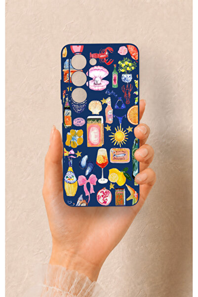 Vip Case Oppo A5 5G Uyumlu Summer Desenli Silikon Kılıf