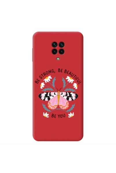 Other Xiaomi Redmi Note 9 Pro Be Strong Red Colored Silicone TPU Θήκη