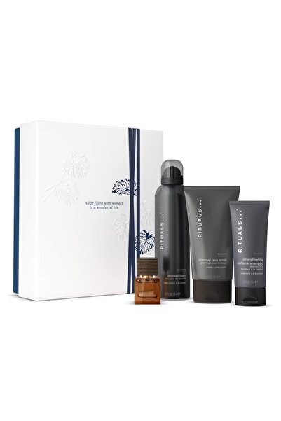 Rituals Set cadou Homme cu Gel de duș 200 ml, Exfoliant facial 75 ml, Șampon ...