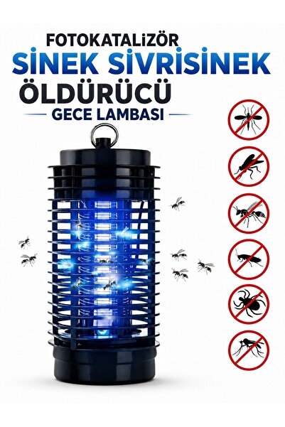 ATLT ATLANTİS FOTOKATALİZÖR SİNEK SİVRİSİNEK HAŞERE ÖLDÜRÜCÜ GECE LAMBASI ELE...