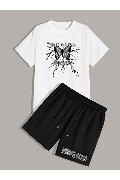 ZEMLİYA Sara Unisex Oversize Shorts Set Short Sleeve T-Shirt Comfortable Fit ...