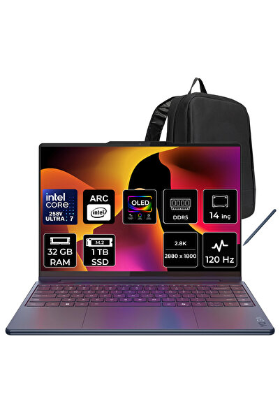 LENOVO Yoga 9 Core Ultra 7 258V 32GB RAM 1TB SSD 14" WQXGA+ 2.8K OLED 120Hz M...