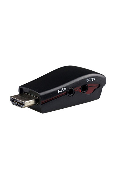 POWERTECH αντάπτορας HDMI 19pin σε VGA CAB-H076, audio jack, USB power