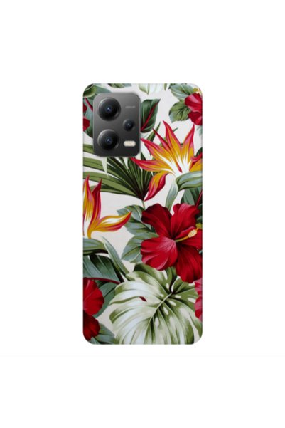 Other Xiaomi Poco X5 laves and flowers Transparent Silicone TPU Θήκη