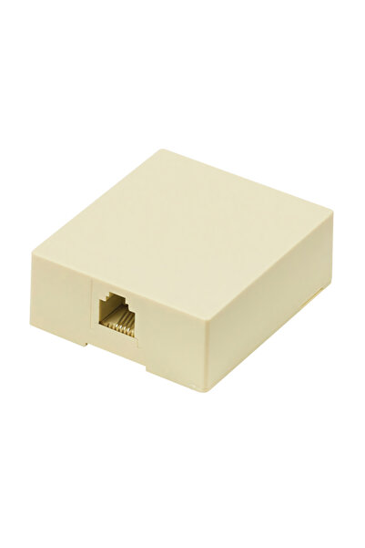 POWERTECH Πρίζα τηλεφώνου CAB-T027, RJ11 6p4c, μπεζ