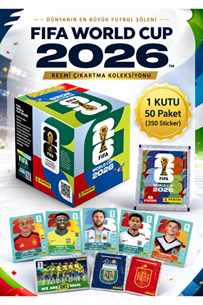 Fillikutum Panini Fifa World Cup 2026 Sticker 50 Pack 350 Stickers Official C...