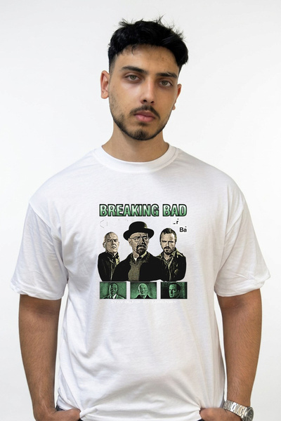 Anetos Breaking Bad_2 Design Printed Oversize White T-Shirt