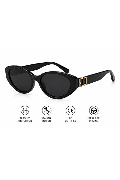 OEM Ochelari de Soare model POLI Noir Cat Eye, UV400, Design Italian, Lentile...