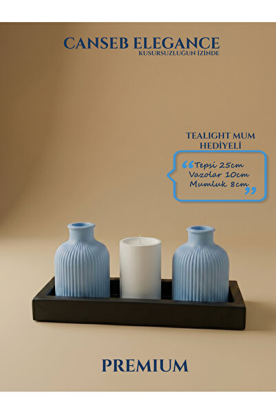 CANSEB Elegance Premium - - Set of Four Decorative Vases and Candle Holders -...