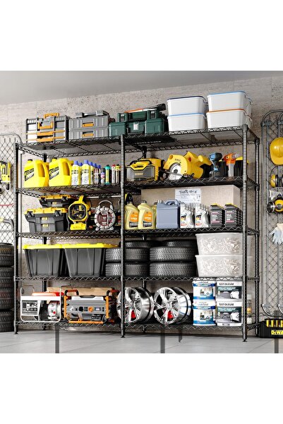 Garvee Heavy Duty Metal Shelving Unit with 4 Shelves, 120kg Load Capacity, 15...