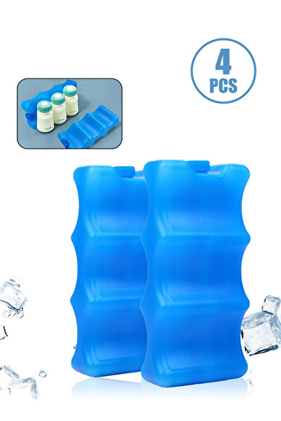 Bayt Aura 4 Pack Reusable Ice Cooler Packs 600ml BPA Free Long Cooling Time S...