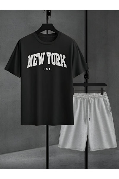 Gisha New yourk printed bottom master suit shorts & t-shirt