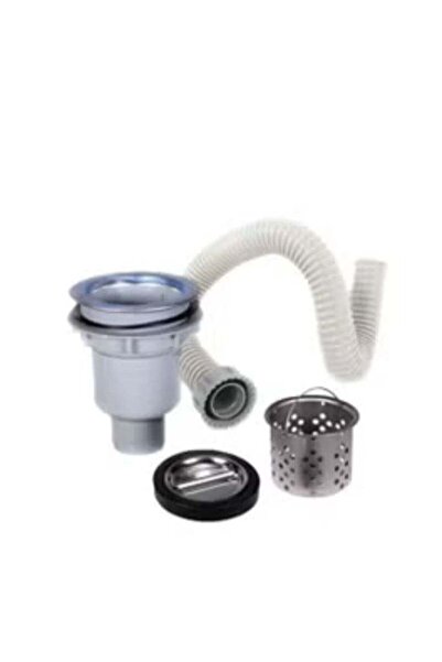 Generic Single Bowl Kitchen Sink Drain Kit, Flexible Waste Pipe Siphon Assemb...