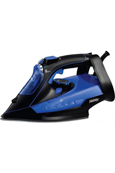 Hobby HSI-40355 Σίδερο ατμού 3000W με κεραμική πλάκα και συνεχή παροχή ατμού ...