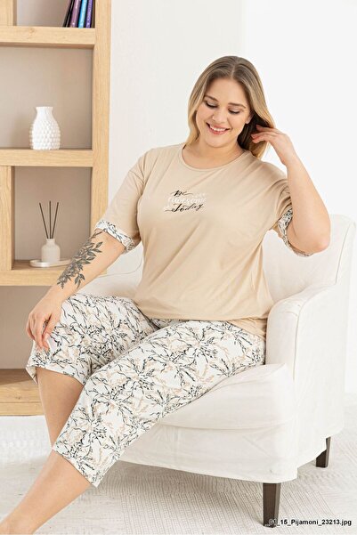FORMO Women's Bamboo Viscose High Quality Milan Fabric Large Size Capri Batta...
