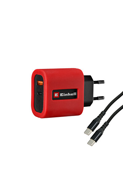 Einhell Orijinal USB Hızlı Şarj Cihazı (65 Watt, USB-C + USB-A) - 4514149