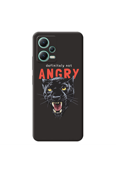 Other Xiaomi Redmi Note 12 Pro 5G Pointed teeth Black Colored Silicone TPU Θήκη